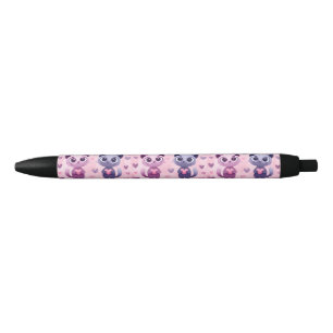 Mooie Katten Briefpapier Kawaii Kattendesign Schat Zwarte Inkt Pen