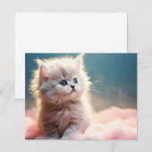 Mooie kattenkaart voor vakantie feestdagenkaart (Voorkant / Achterkant)