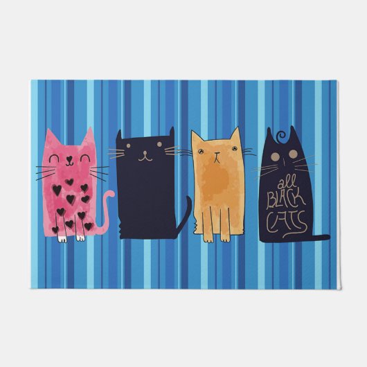 Mooie kattenklep, beste kat-eigenaar cadeau deurmat (Voorkant)