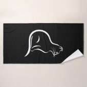 Mooie kattentekening voor dierenvrienden. badhanddoek (Badhanddoek)