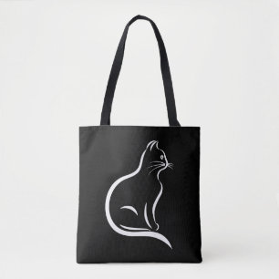 Mooie kattentekening voor dierenvrienden. draagtas