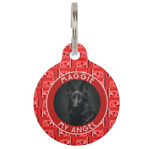 Mooie kattenvader cadeau tribale motief huisdierpenning