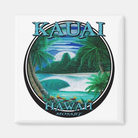 Mooie kauai hawaii magneet (Voorkant)