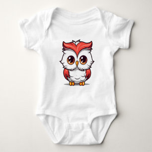 Mooie Kawaii stijl uil Cartoon-77038 Romper