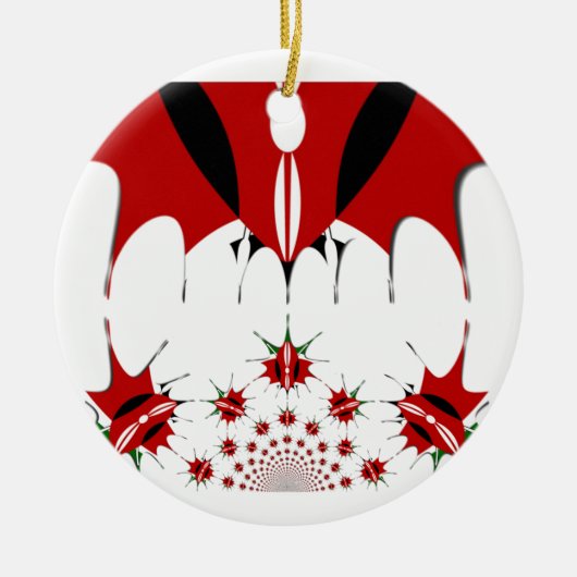 Mooie Keniaanse vlag. Keramisch Ornament (Voorkant)