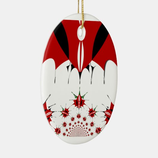 Mooie Keniaanse vlag. Keramisch Ornament (Rechts)