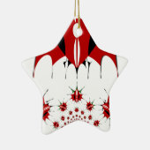 Mooie Keniaanse vlag. Keramisch Ornament (Rechts)