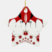 Mooie Keniaanse vlag. Keramisch Ornament (Voorkant)