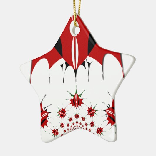 Mooie Keniaanse vlag. Keramisch Ornament (Links)