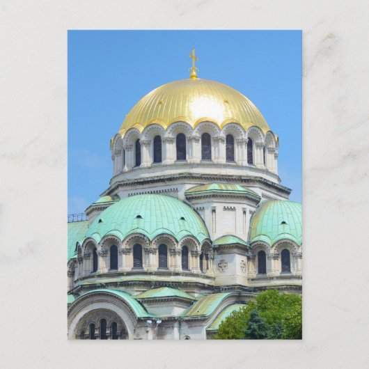 Mooie kerk in Sofia Bulgarije Briefkaart (Voorkant)