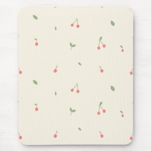 Mooie Kersenpatroon – Minimale Fruitesthetiek Muismat