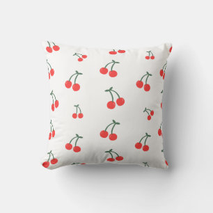 Mooie Kersenpatroon – Minimalistische Fruit Illust Kussen