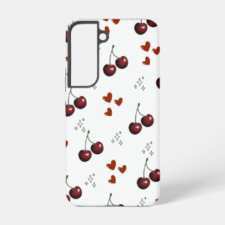 "Mooie Kersenpatroon Samsung Galaxy S22 Hoesje" Hoesje