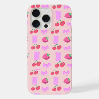 Mooie kersentelefoonhoes iPhone 15 pro max hoesje