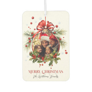 Mooie Kerst Bauble Lijst Familie Feestdagen Luchtverfrisser