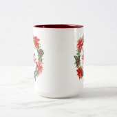 Mooie kerst Bloemen Mok (Center)