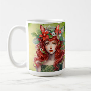 Mooie kerst dame Mok