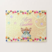 Mooie kerst engel puzzel legpuzzel (Horizontaal)