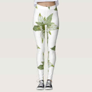 Mooie kerst poinsettias leggings