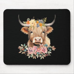 Mooie Kerst Pyjama van Cow Kerst Muismat