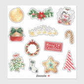 Mooie Kerst sticker set (Vel)