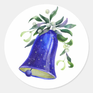 Mooie kerstbal ronde sticker