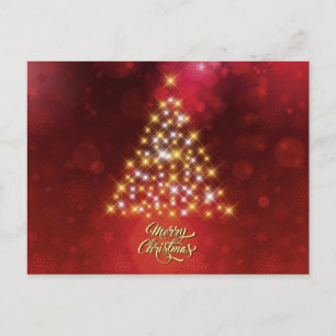 Mooie kerstboom briefkaart