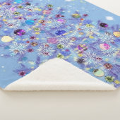 Mooie kerstboom sherpa deken (3/4)