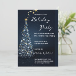 Mooie kerstboom vakantie feestuitnodiging kaart