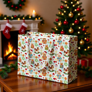 Mooie Kerstcadeautas Zak Groot Cadeauzakje