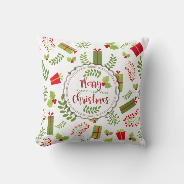 Mooie kerstcadeautjes kussen (Voorkant)