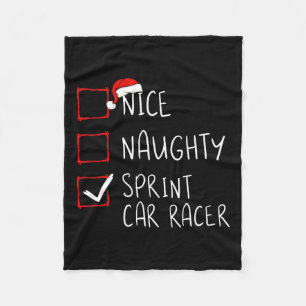 Mooie kerstcadeautjes voor racistische racewagens fleece deken