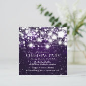 Mooie kerstgordelstaren Paars Kaart (Staand voorkant)