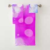 Mooie kersthanddoek met sneeuwvlokken bad handdoek (Insitu)