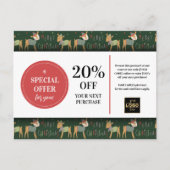 Mooie Kerstherten Aangepaste Coupon Korting  Briefkaart (Voorkant)