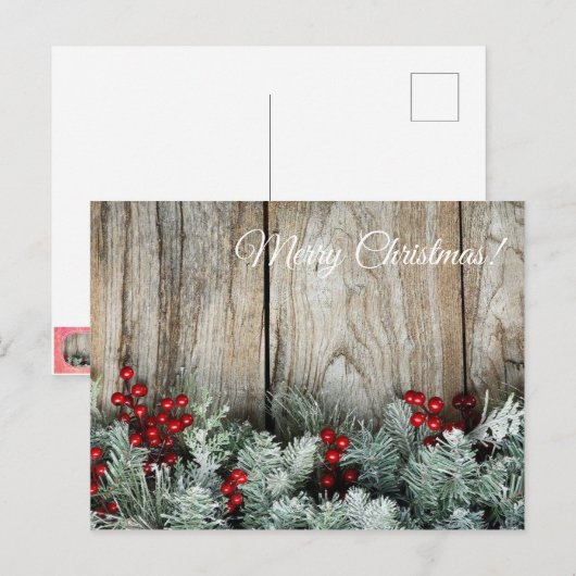 Mooie kerstkaart! briefkaart (Voorkant / Achterkant)