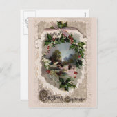 Mooie kerstkaart feestdagenkaart (Voorkant / Achterkant)