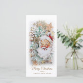 Mooie kerstkaart met Sinterklaas (Staand voorkant)