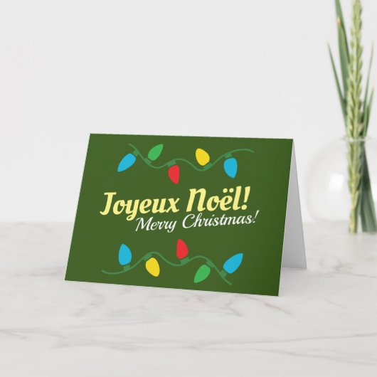 Mooie kerstkaart met tekst kaart (Voorkant)