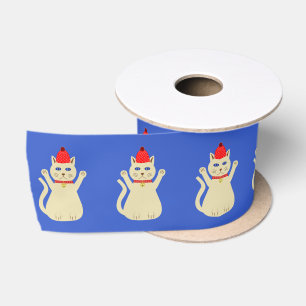 Mooie Kerstkat met Patroon Lint