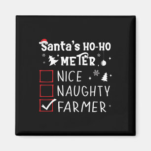 Mooie kerstkerstkerstlijst voor Naughty Farmer Far Magneet