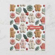 Mooie kerstkoek patroon