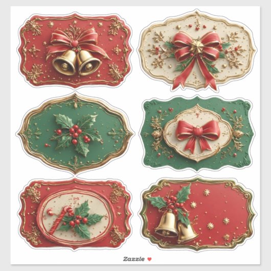 Mooie kerstkoekjes sticker (Vel)