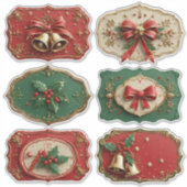 Mooie kerstkoekjes sticker (Voorkant)
