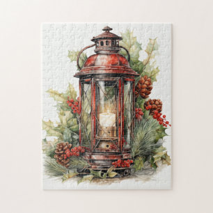 Mooie Kerstlantaarn Legpuzzel