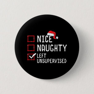 Mooie kerstlijst links zonder toezicht ronde button 5,7 cm