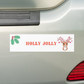 Mooie kerstman bumpersticker (Op auto)