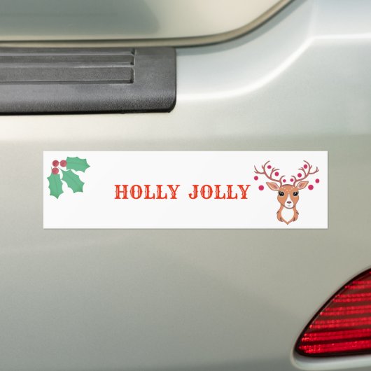 Mooie kerstman bumpersticker (Op auto)