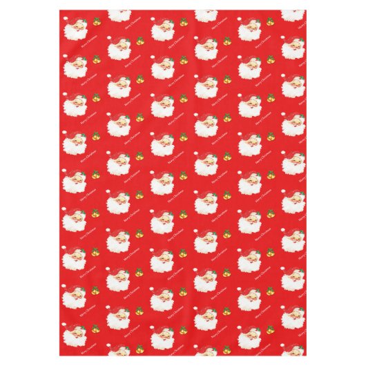Mooie kerstman en rode cellen tafelkleed (Voorkant)