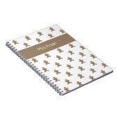 Mooie Kerstman Koekjes Vakantie Notitieboek met Na (Rechterzijde)